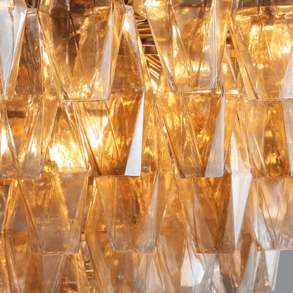 Chiaran Glass Tiered Round Chandelier - Lightings Menu