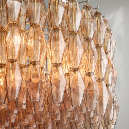Chiaran Smoke Glass Round Chandelier - Lightings Menu