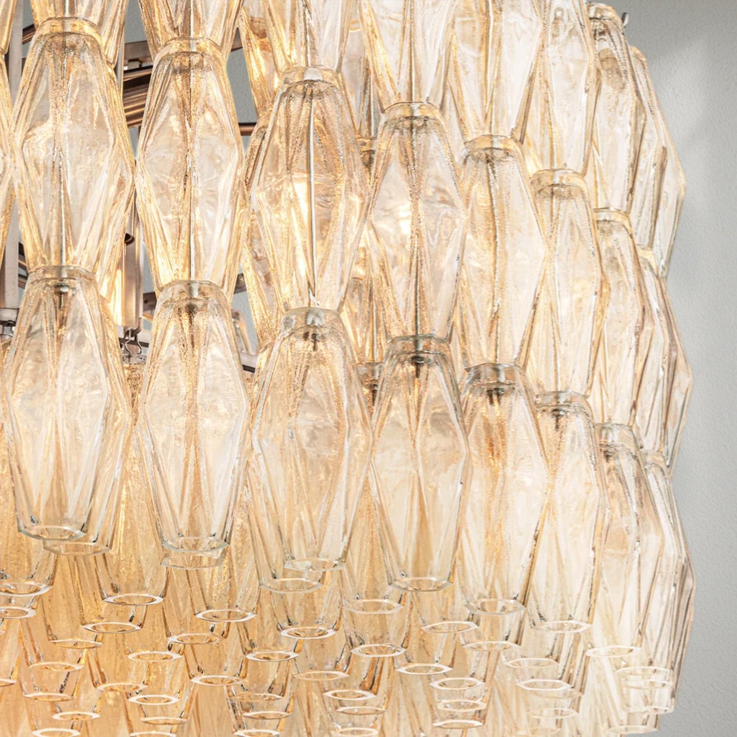 Chiaran Smoke Glass Round Chandelier - Lightings Menu
