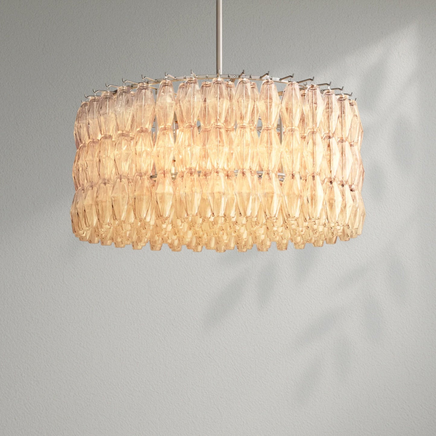 Chiaran Smoke Glass Round Chandelier - Lightings Menu