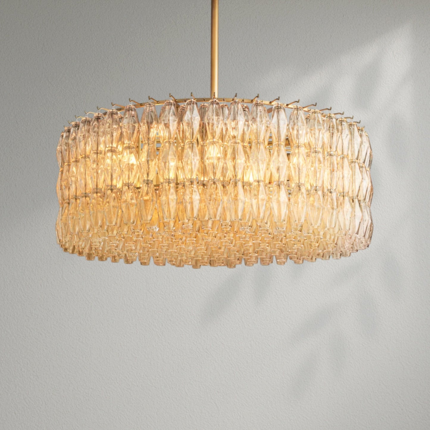 Chiaran Smoke Glass Round Chandelier - Lightings Menu