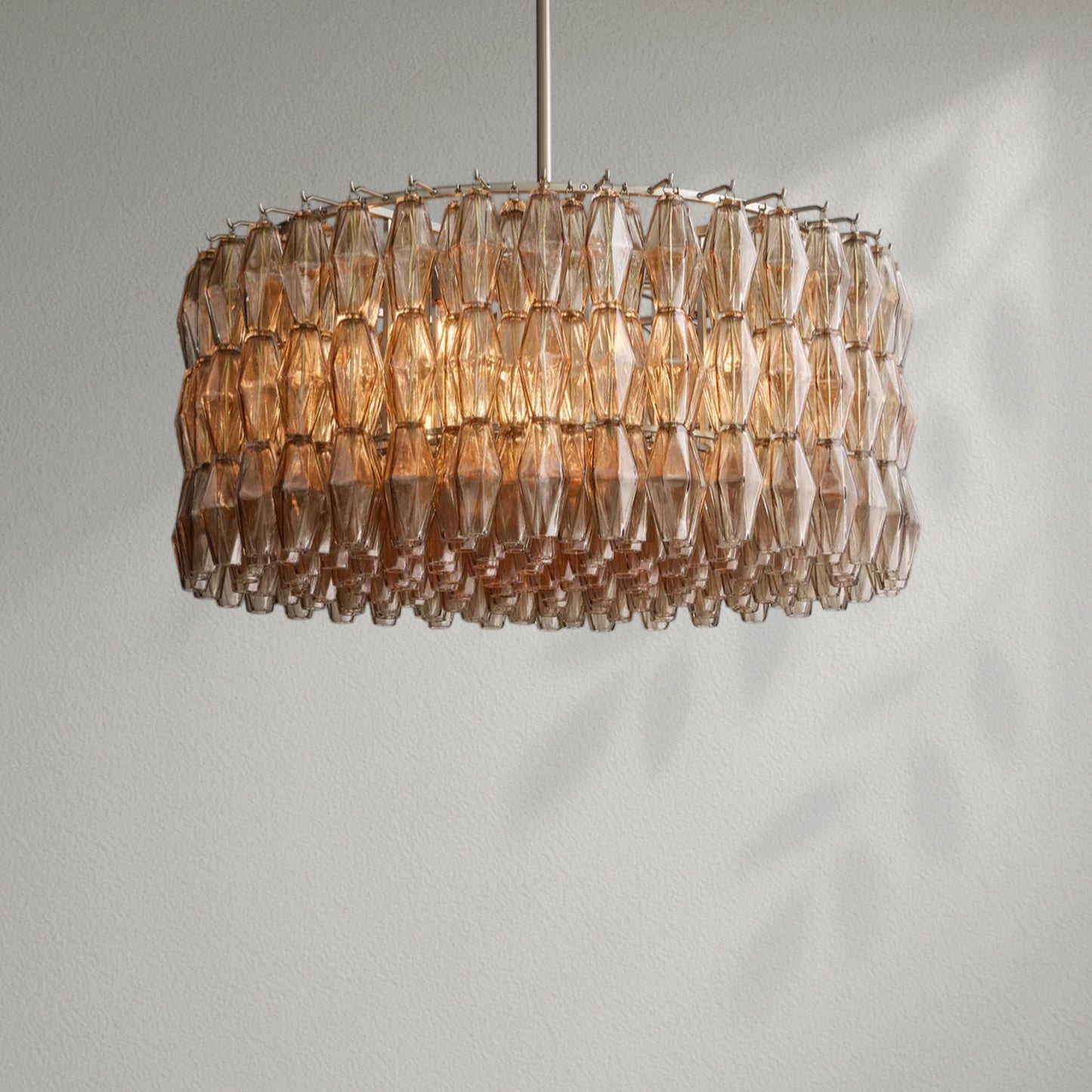 Chiaran Smoke Glass Round Chandelier - Lightings Menu