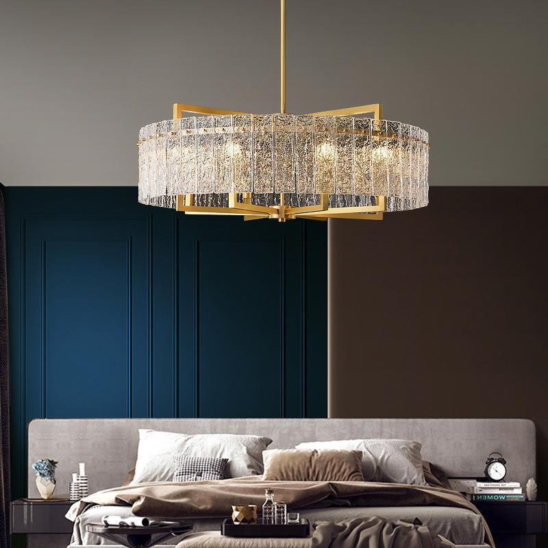 Classic Moire Crystal Round Chandelier - Lightings Menu