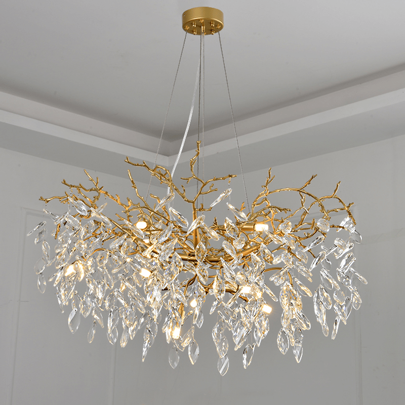 Cleo Branch Crystal Chandelier Light - Lightings Menu