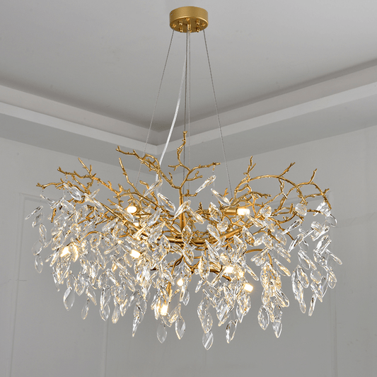 Cleo Branch Crystal Chandelier Light - Lightings Menu