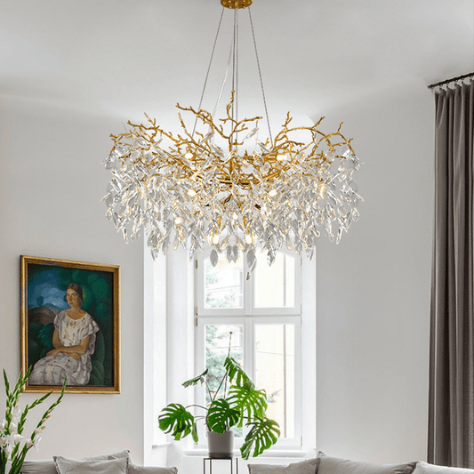 Cleo Branch Crystal Chandelier Light - Lightings Menu