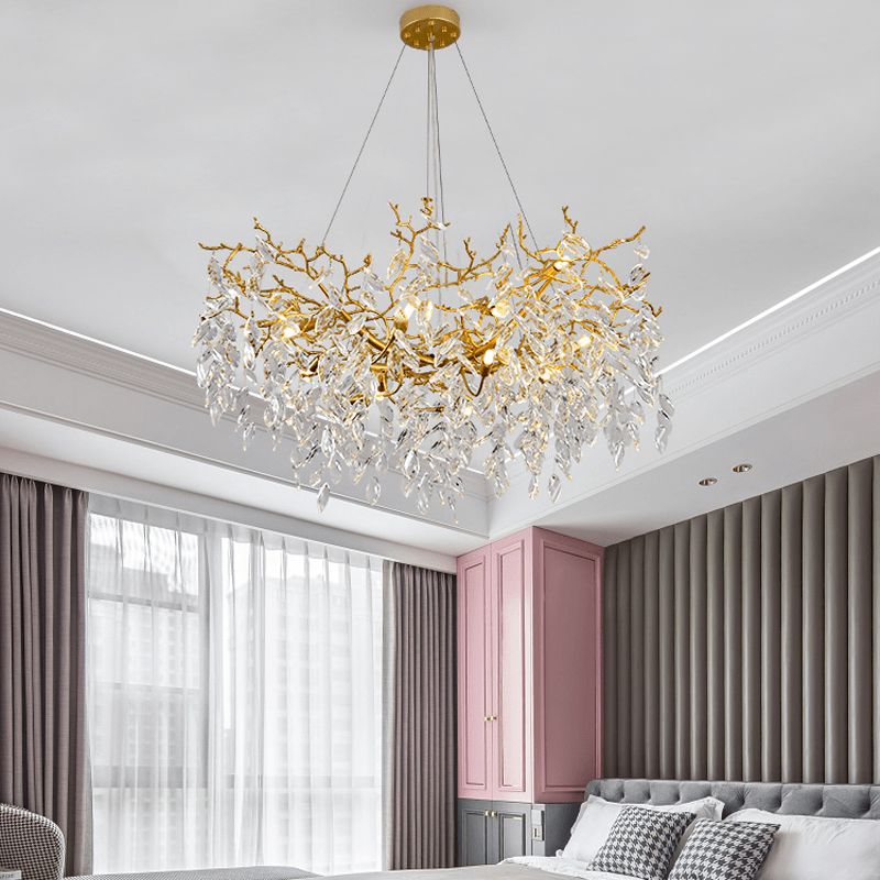 Cleo Branch Crystal Chandelier Light - Lightings Menu