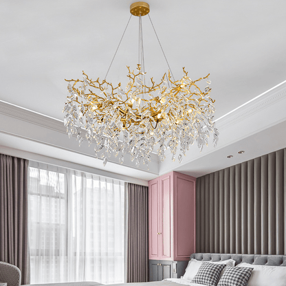 Cleo Branch Crystal Chandelier Light - Lightings Menu