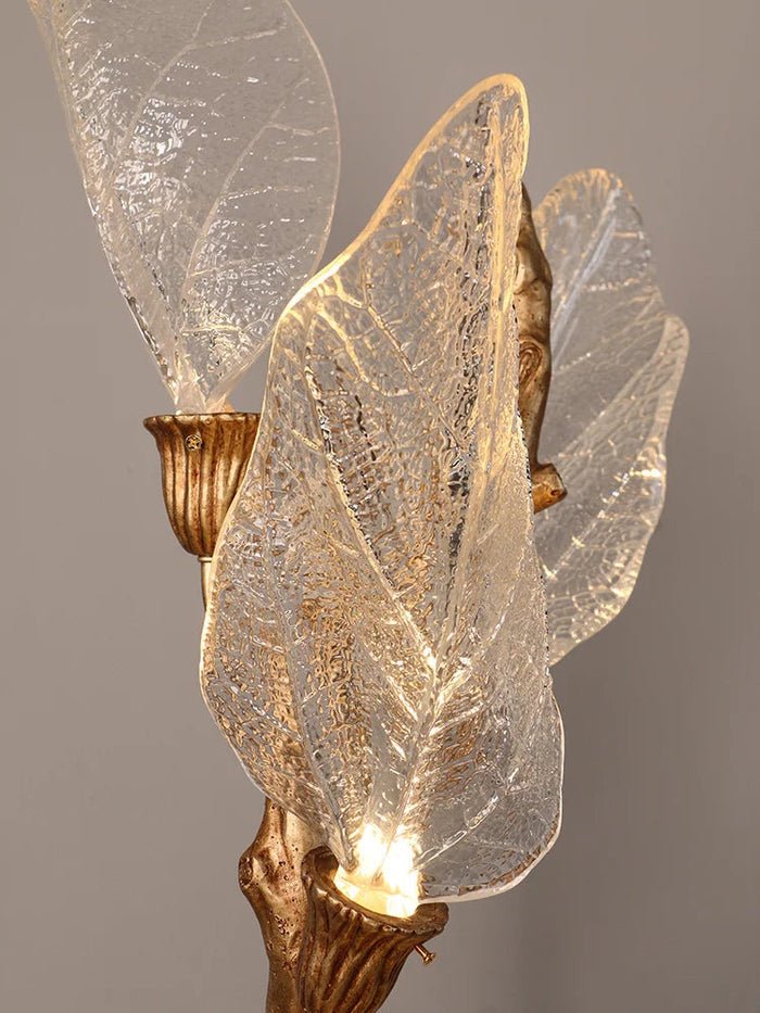 Creative Bionic Resin Leaves Chandelier - Lightings Menu