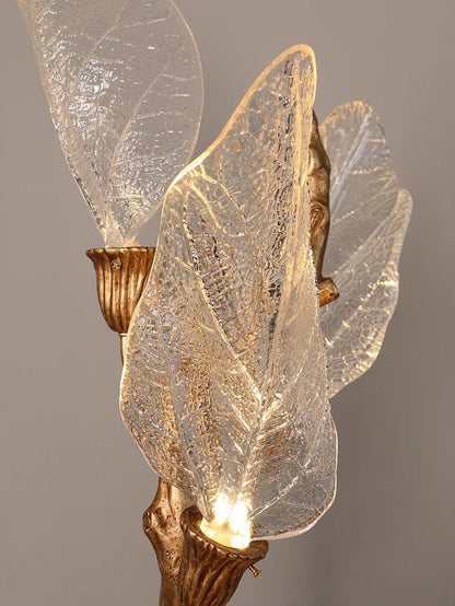 Creative Bionic Resin Leaves Chandelier - Lightings Menu