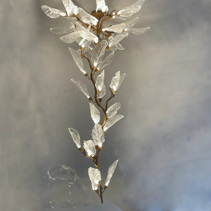 Creative Bionic Resin Leaves Chandelier - Lightings Menu