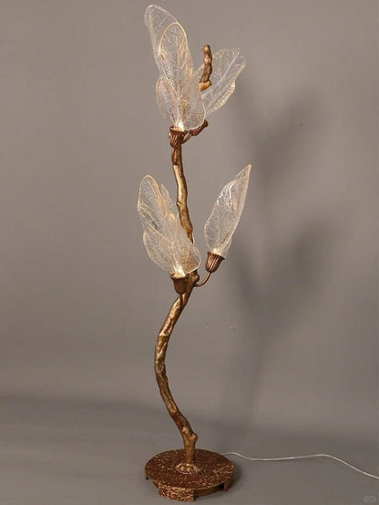 Creative Bionic Resin Leaves Chandelier - Lightings Menu