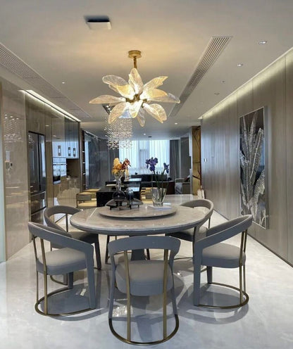 Creative Bionic Resin Leaves Chandelier - Lightings Menu