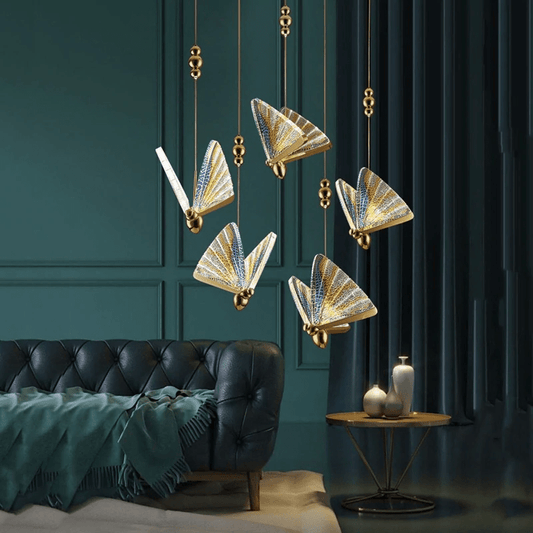 Creative Butterfly Colorful Pendant Light - Lightings Menu