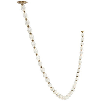 Creative Glass Pearl Necklace Pendnat Chandelier for Living/Dining Room/Staircase - Lightings Menu