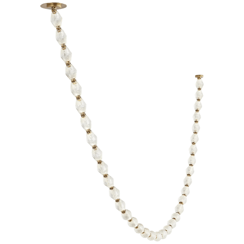 Creative Glass Pearl Necklace Pendnat Chandelier for Living/Dining Room/Staircase - Lightings Menu