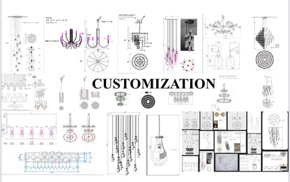（Customize 3 - Tier）August Modern marble Round chandelier - Lightings Menu
