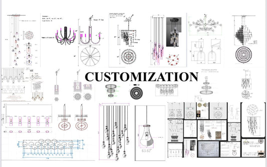 （Customize 3 - Tier）August Modern marble Round chandelier - Lightings Menu