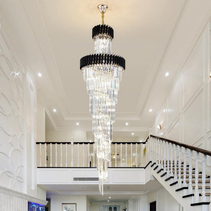 Cyrus Multiple Tier Crystal Chandelier - Lightings Menu