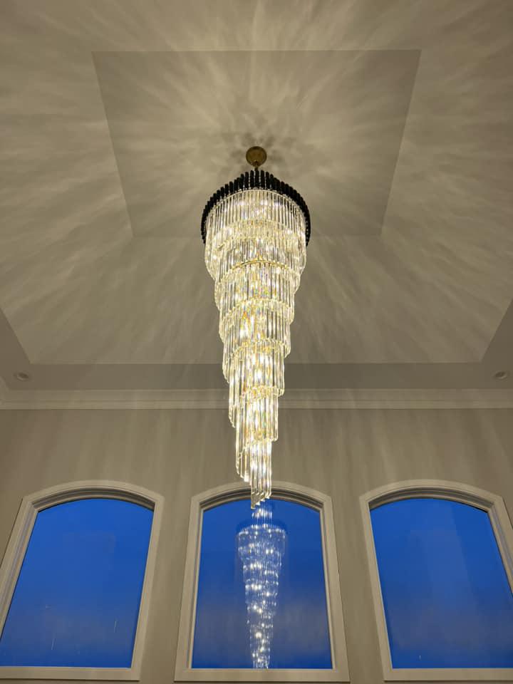 Cyrus Multiple Tier Crystal Chandelier - Lightings Menu