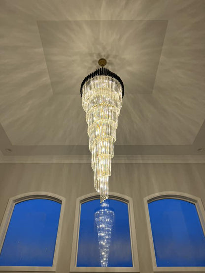Cyrus Multiple Tier Crystal Chandelier - Lightings Menu
