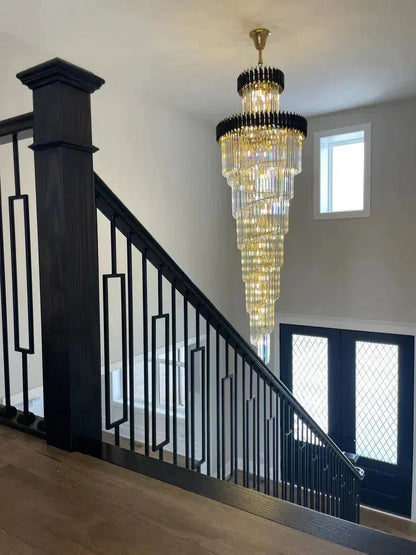 Cyrus Multiple Tier Crystal Chandelier - Lightings Menu