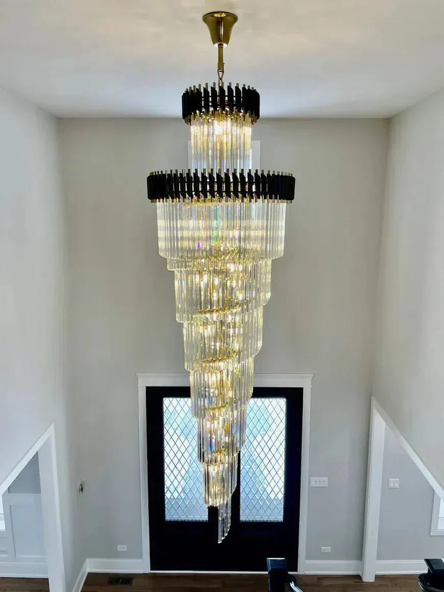 Cyrus Multiple Tier Crystal Chandelier - Lightings Menu