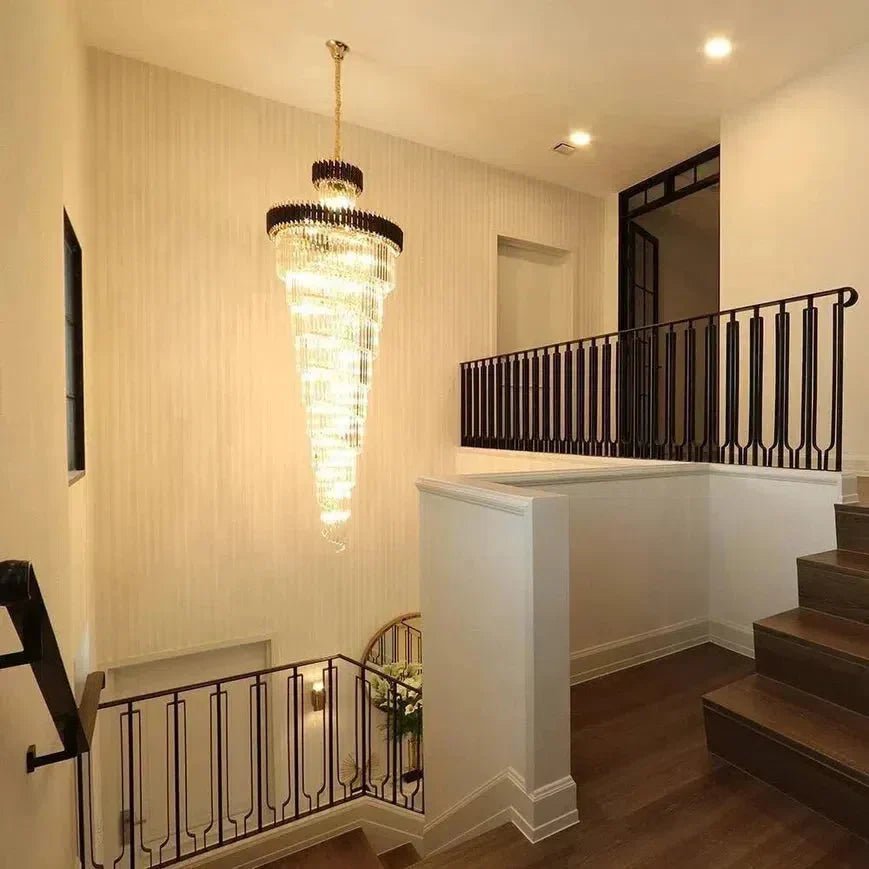 Cyrus Multiple Tier Crystal Chandelier - Lightings Menu