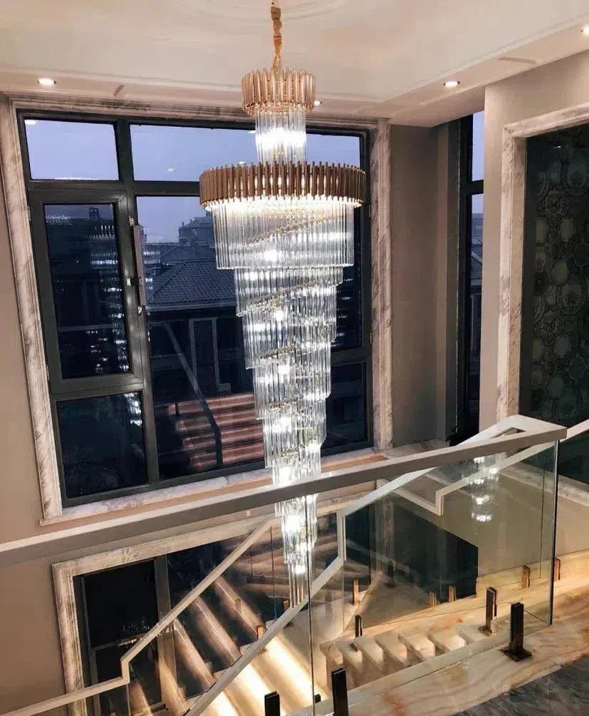 Cyrus Multiple Tier Crystal Chandelier - Lightings Menu