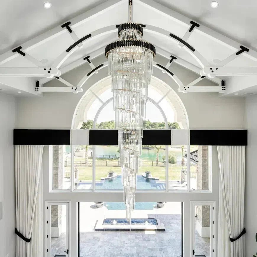 Cyrus Multiple Tier Crystal Chandelier - Lightings Menu