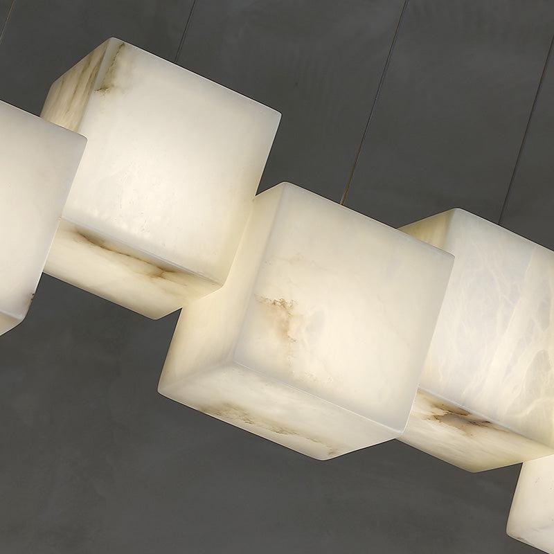 Dave Alabaster Cubic Pendant - Lightings Menu