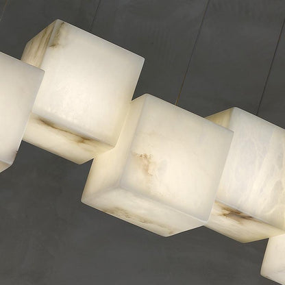 Dave Alabaster Cubic Pendant - Lightings Menu