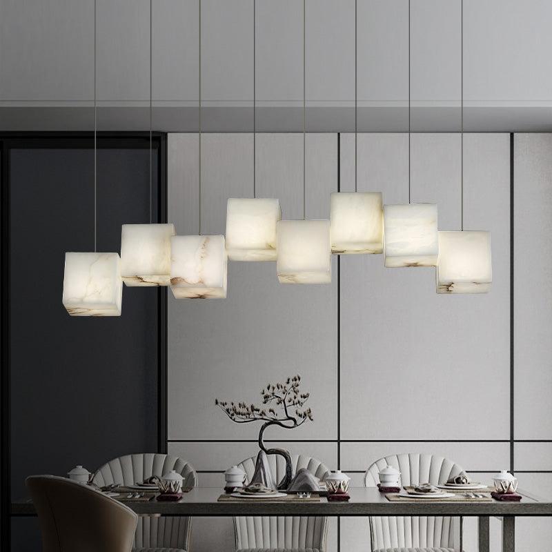 Dave Alabaster Cubic Pendant - Lightings Menu