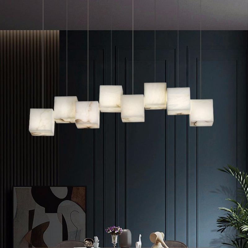 Dave Alabaster Cubic Pendant - Lightings Menu