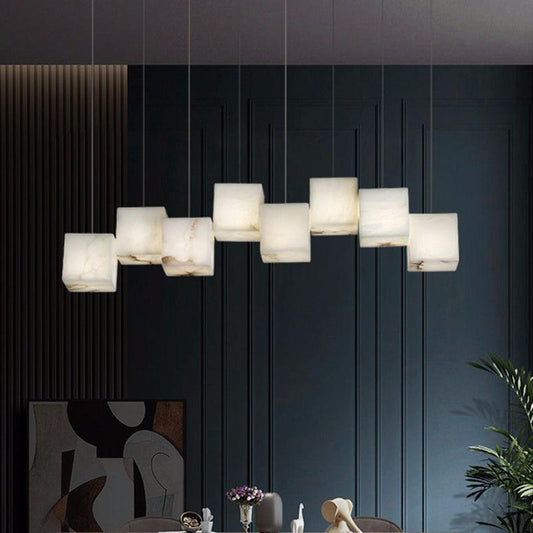 Dave Alabaster Cubic Pendant - Lightings Menu