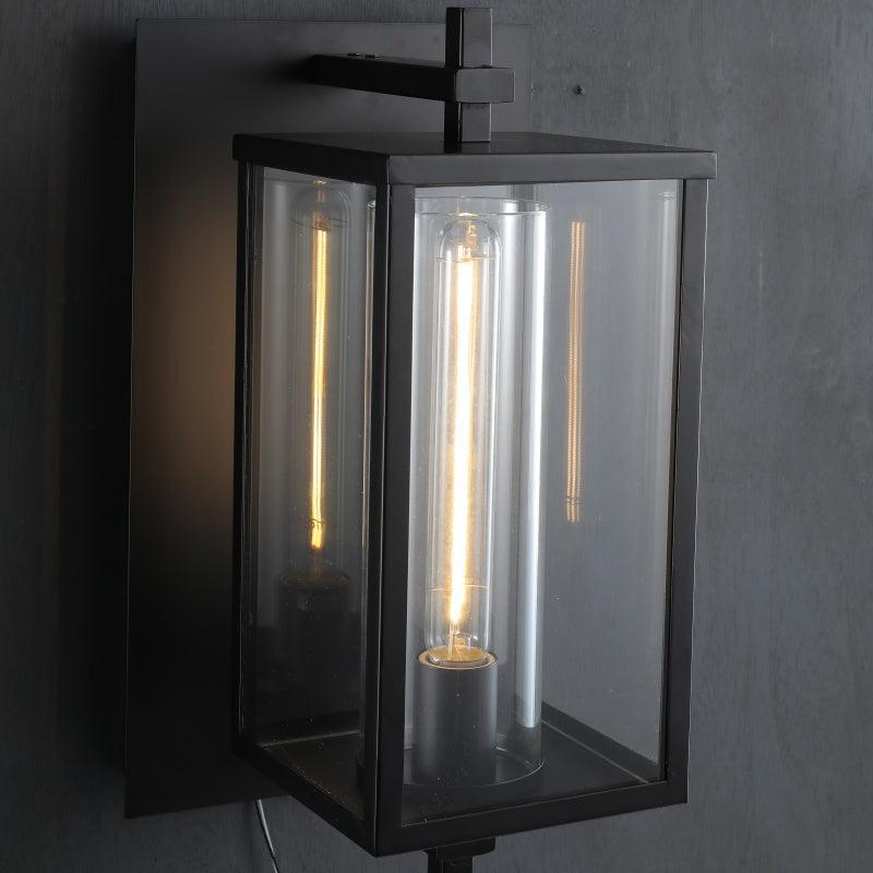 Deapx Square Modern Glass Wall Sconce 16"H 23'’H - Lightings Menu