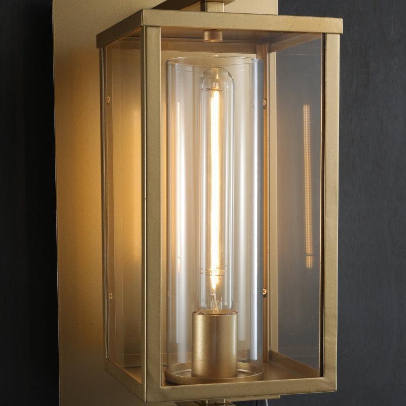 Deapx Square Modern Glass Wall Sconce 16"H 23'’H - Lightings Menu