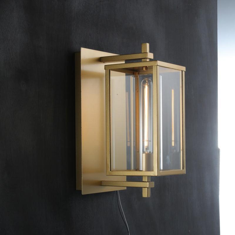 Deapx Square Modern Glass Wall Sconce 16"H 23'’H - Lightings Menu