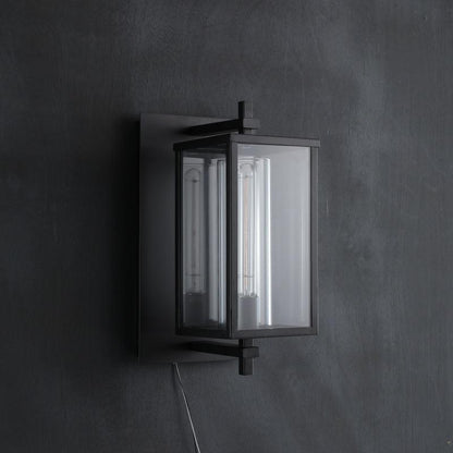 Deapx Square Modern Glass Wall Sconce 16"H 23'’H - Lightings Menu