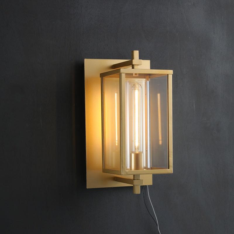 Deapx Square Modern Glass Wall Sconce 16"H 23'’H - Lightings Menu