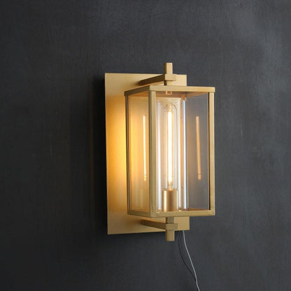Deapx Square Modern Glass Wall Sconce 16"H 23'’H - Lightings Menu
