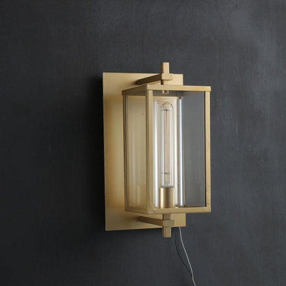 Deapx Square Modern Glass Wall Sconce 16"H 23'’H - Lightings Menu