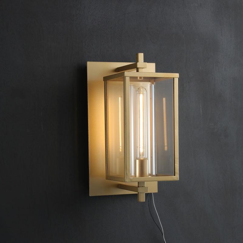 Deapx Square Modern Glass Wall Sconce 16"H 23'’H - Lightings Menu