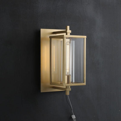 Deapx Square Modern Glass Wall Sconce 16"H 23'’H - Lightings Menu