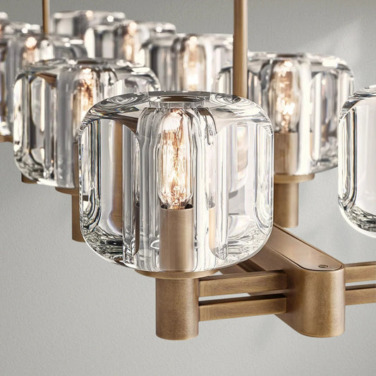 Demaket Double Linear Chandelier - Lightings Menu