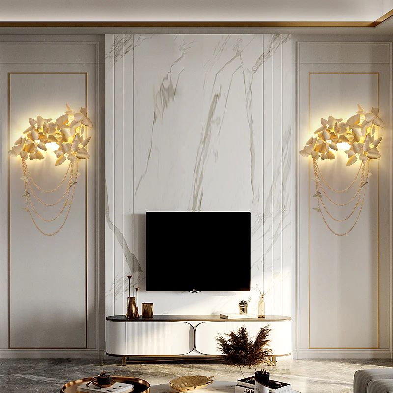 Diem Gold Leaf Decor Sconce - Lightings Menu