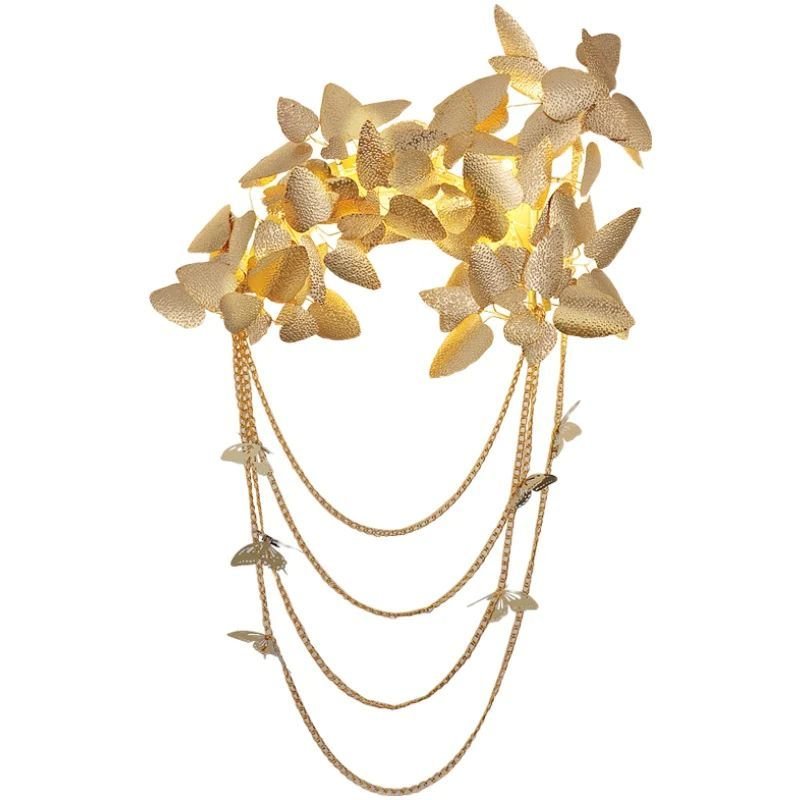 Diem Gold Leaf Decor Sconce - Lightings Menu