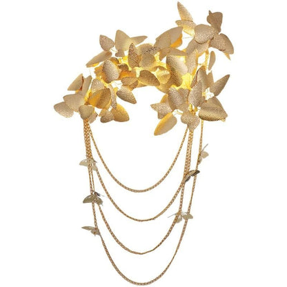 Diem Gold Leaf Decor Sconce - Lightings Menu