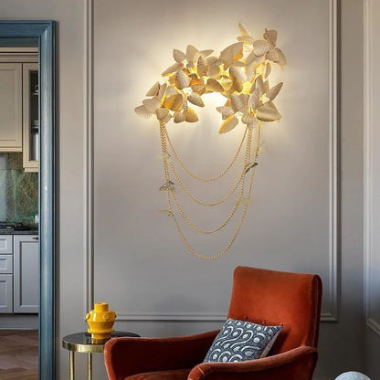 Diem Gold Leaf Decor Sconce - Lightings Menu