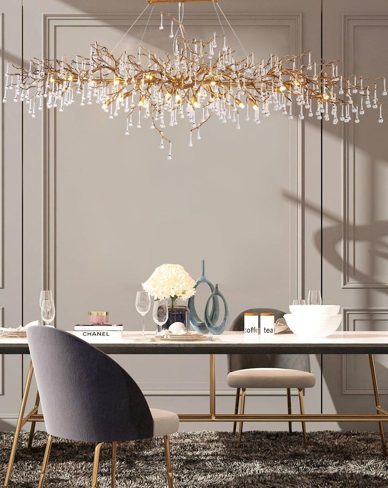 Drios Rain Chandelier - Lightings Menu